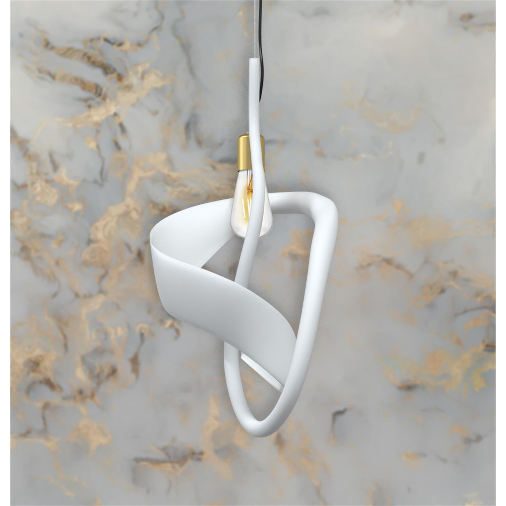Shown in Gold finish and Frosted White Bohemia Crystal glass