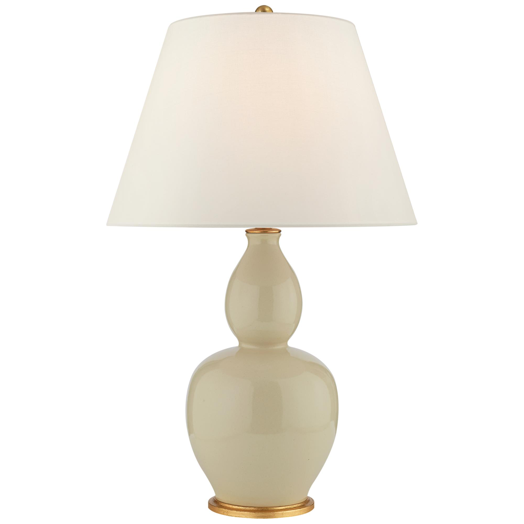 Shown in Coconut Porcelain finish and Linen shade
