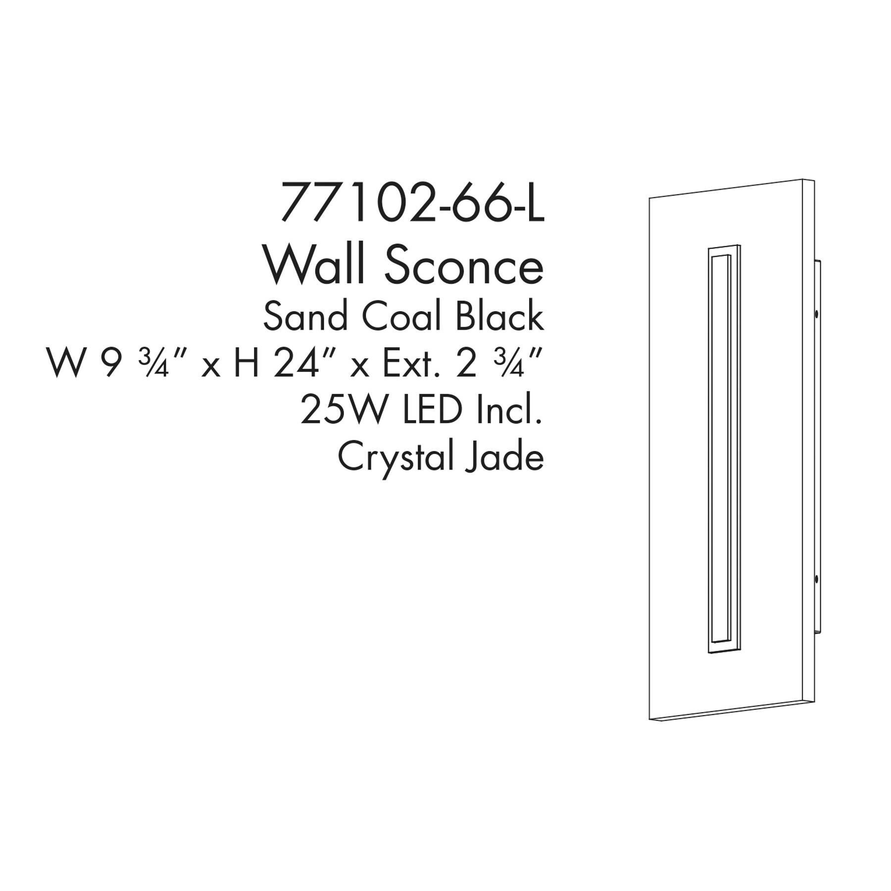 Shown in Sand Coal finish and Rock Crsytalite glass