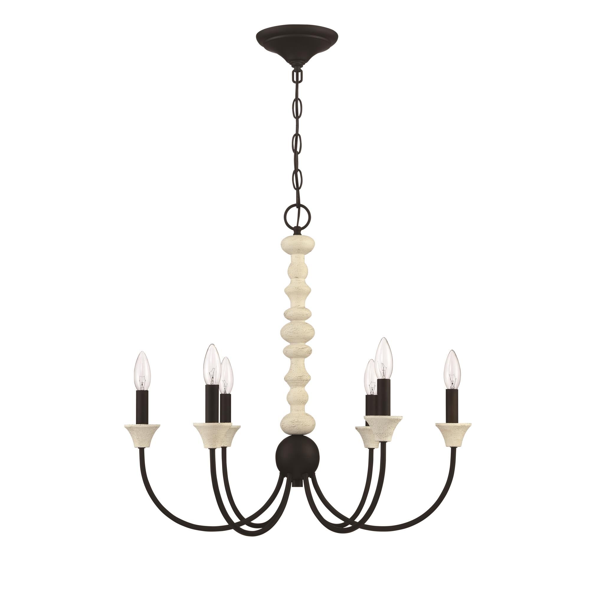 Shown in Cottage White - Espresso finish