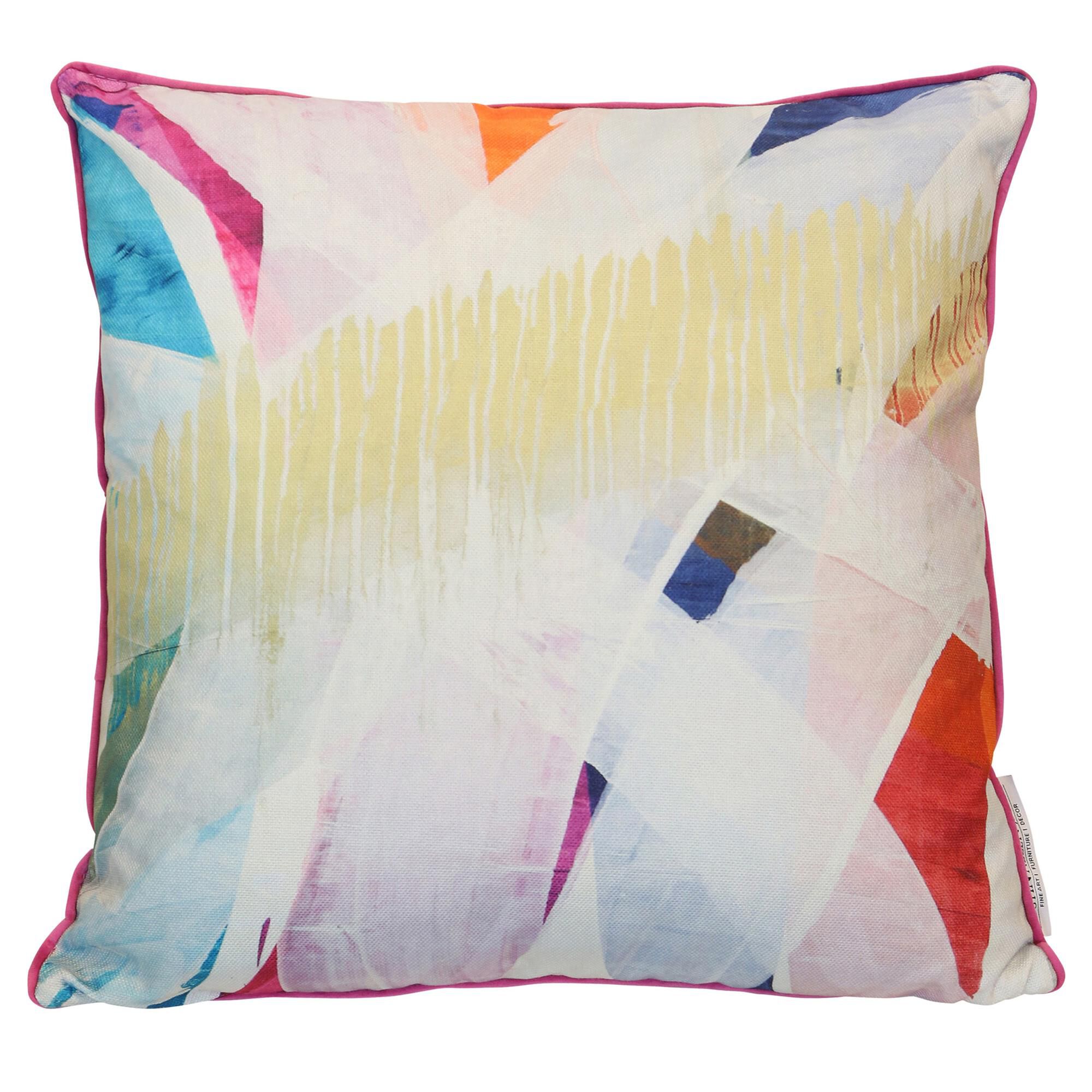 Austin Allen James Colorful Layers 22 Inch Decorative Pillow by Stylecraft