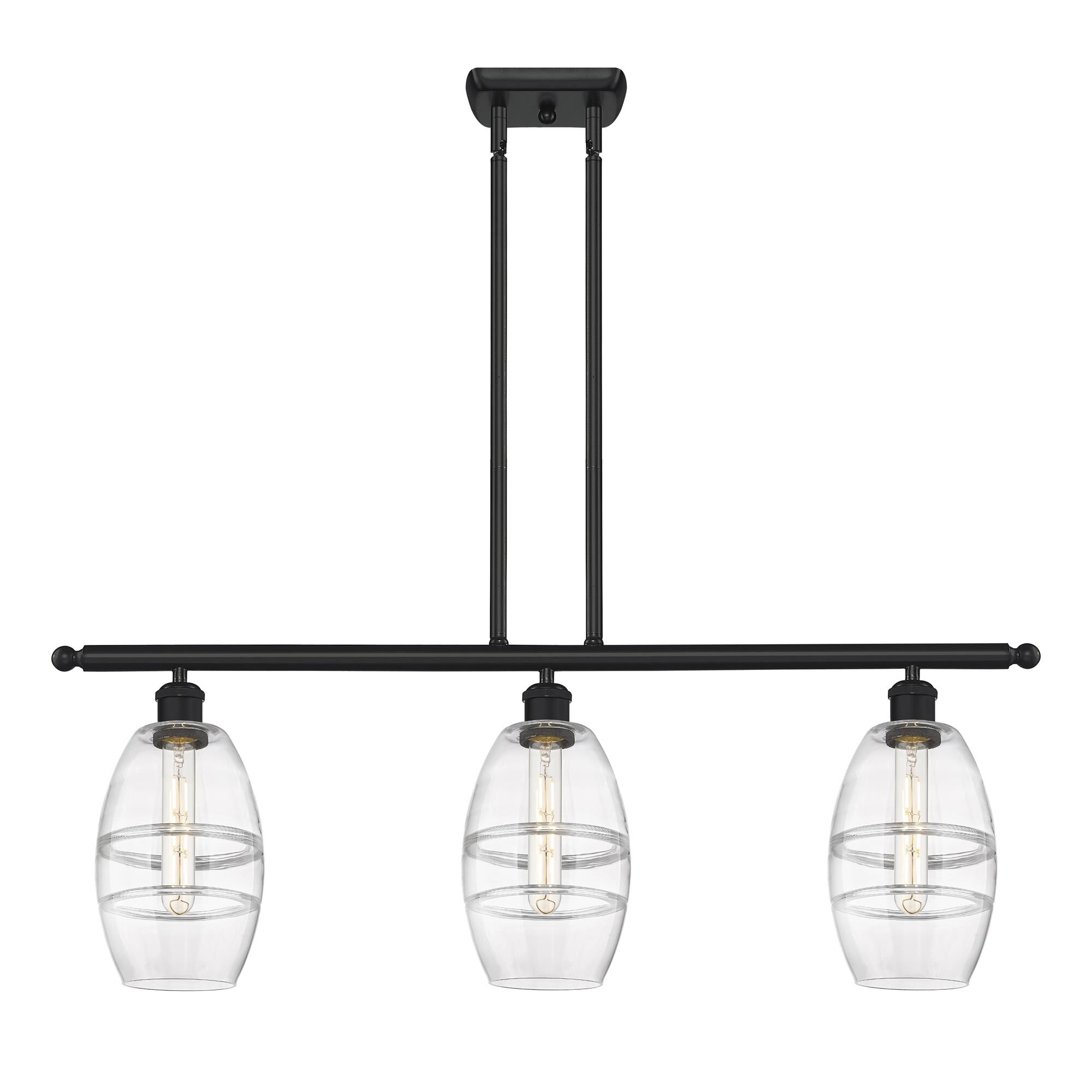 Shown in Matte Black finish and Clear glass