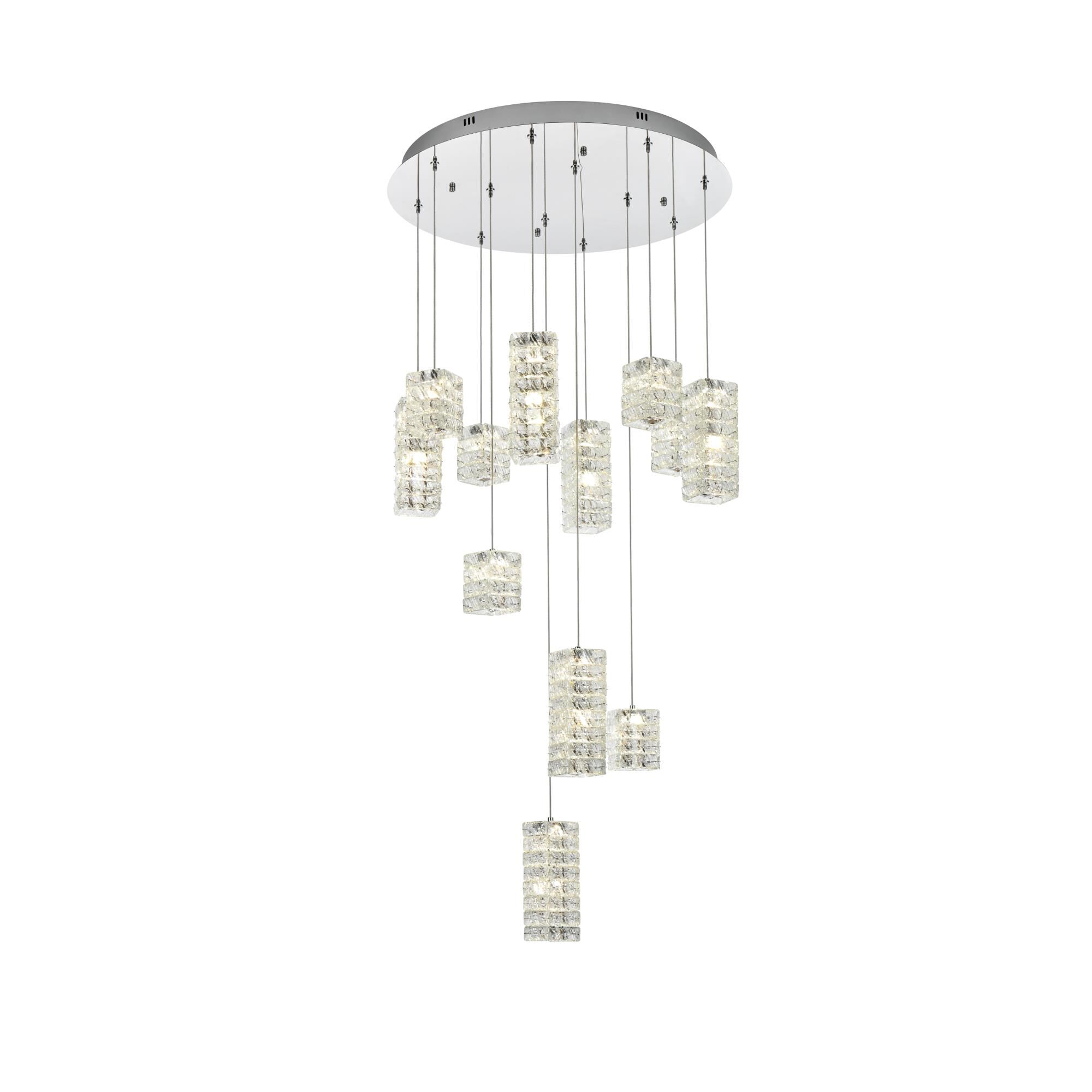 Aston 28 Inch Multi Light Pendant by Elegant Lighting