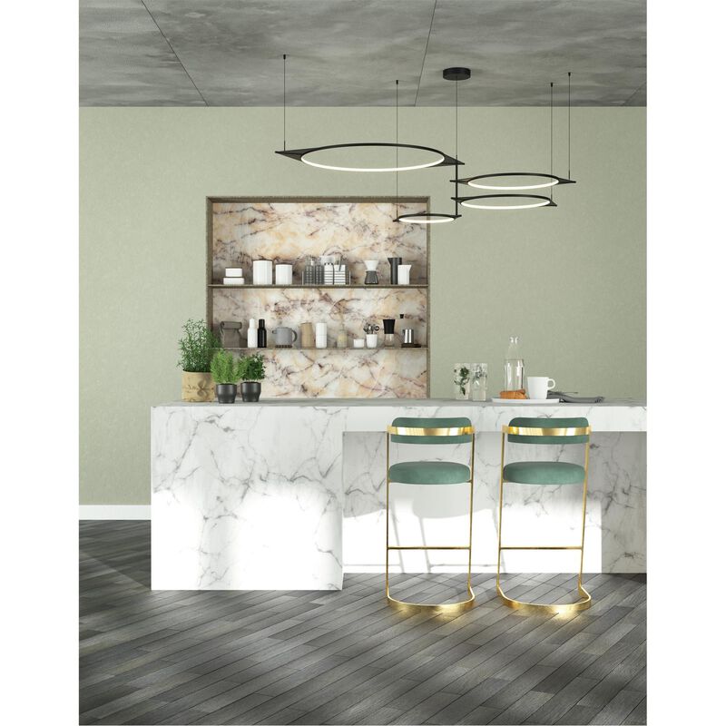 Ryan Pauly Serif 74 Inch Multi Light Pendant by Kuzco