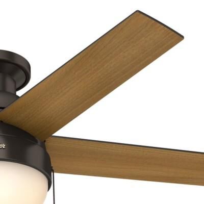 Anslee 46 Inch Ceiling Fan with Light Kit by Hunter Fan