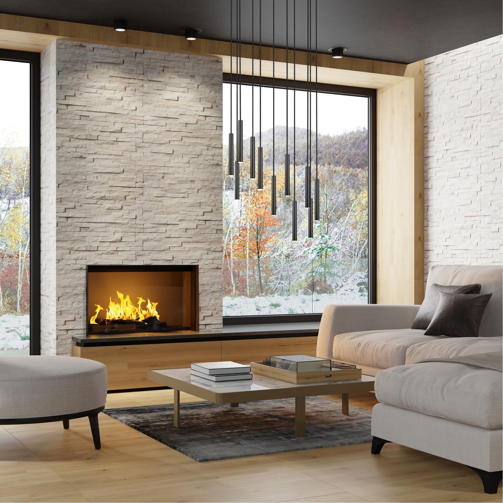 Shown in Matte Black finish and Matte Black glass and Matte Black shade