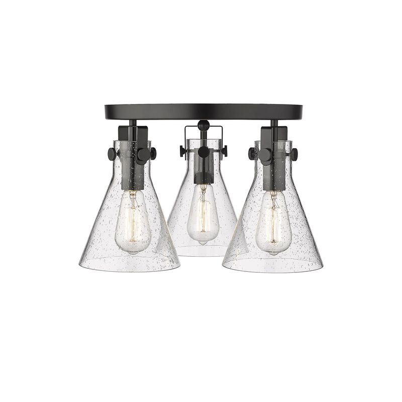 Bruno Marashlian Newton Cone 19 Inch 3 Light Flush Mount by Innovations Lighting