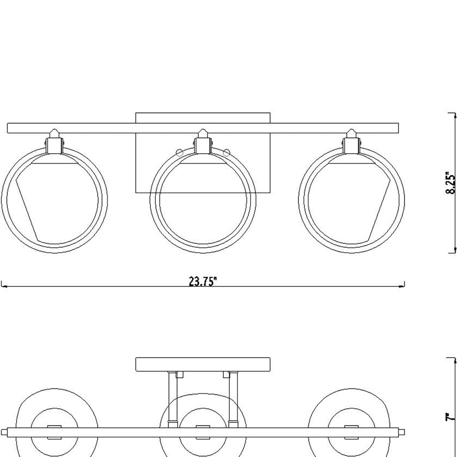 Shown in Brushed Gold finish and Etched Opal glass