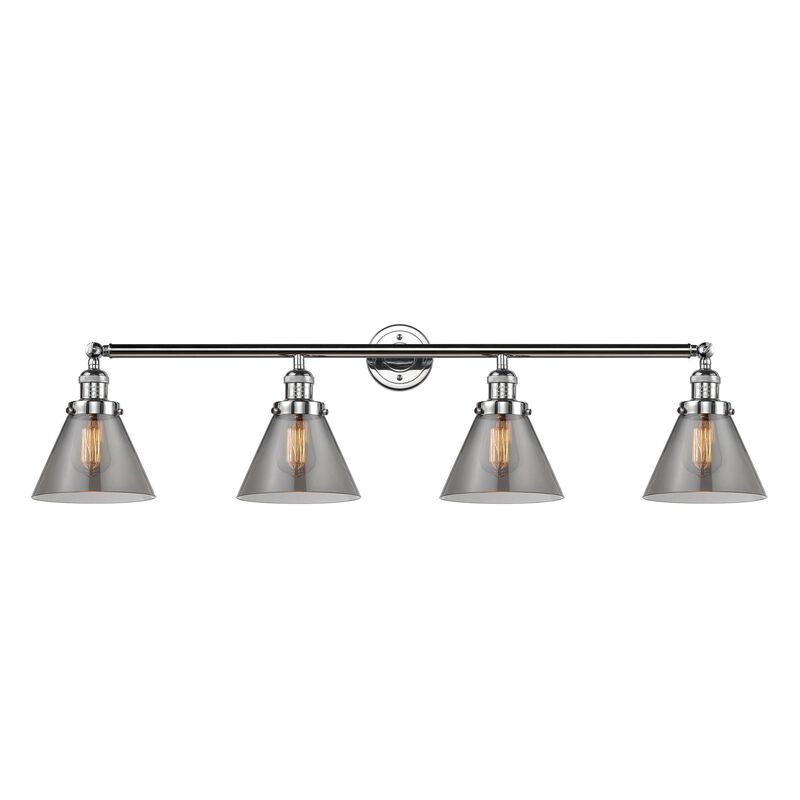 Bruno Marashlian Large Cone 43 Inch 4 Light Bath Vanity Light by Innovations Lighting