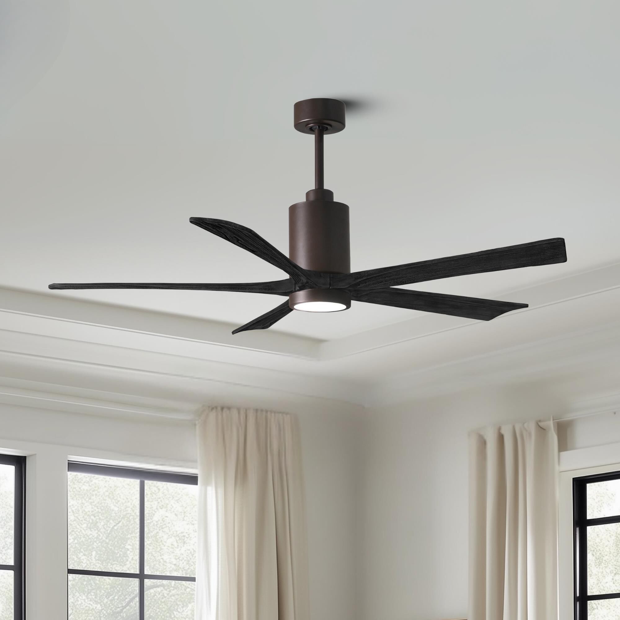Patricia 60 Inch Ceiling Fan with Light Kit by Matthews Fan Company