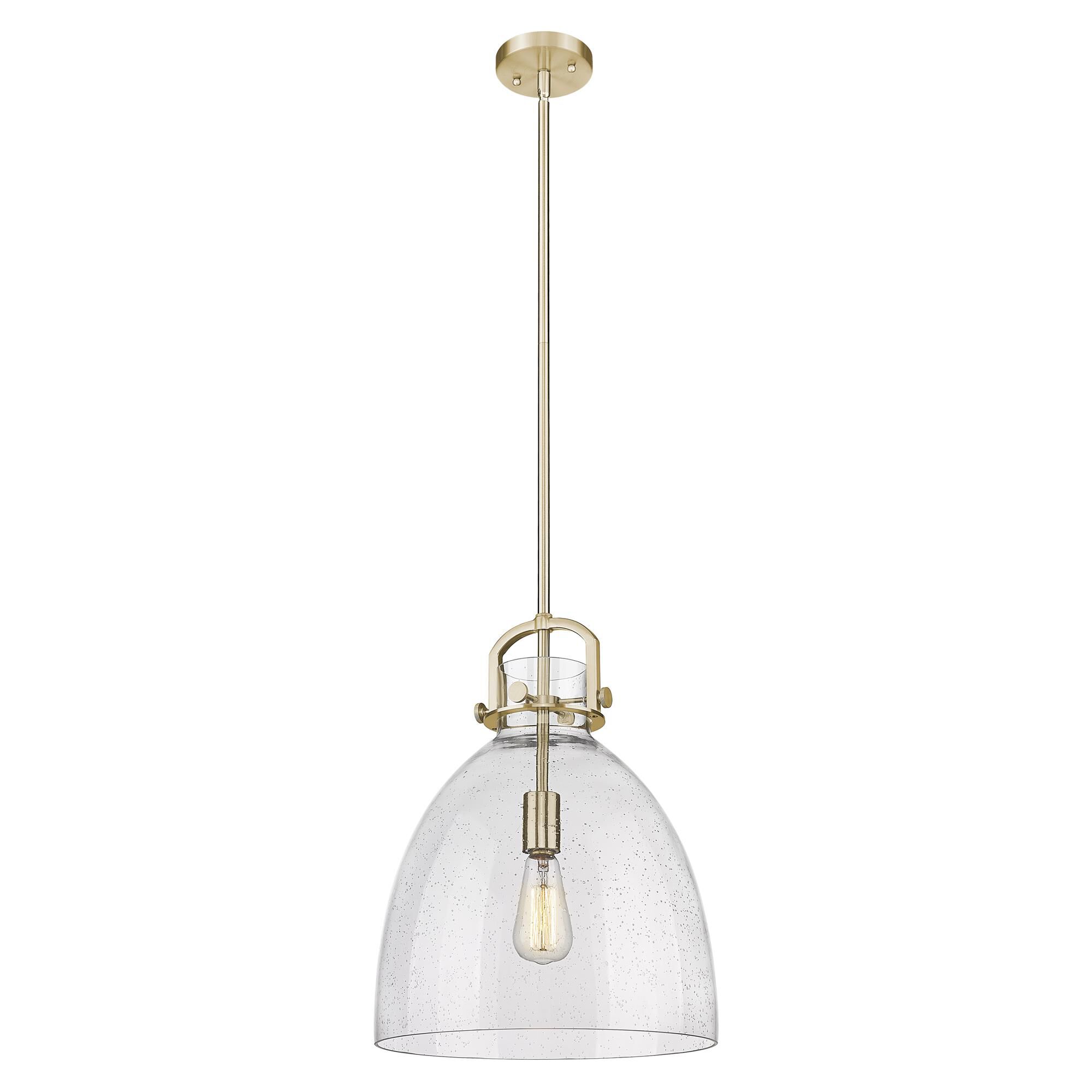 Shown in Champagne Bronze finish and Seedy shade