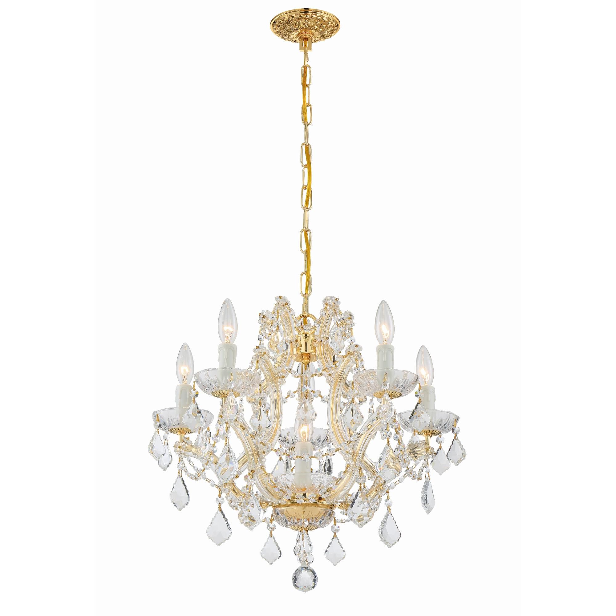 Maria Theresa 20 Inch 6 Light Mini Chandelier by Crystorama