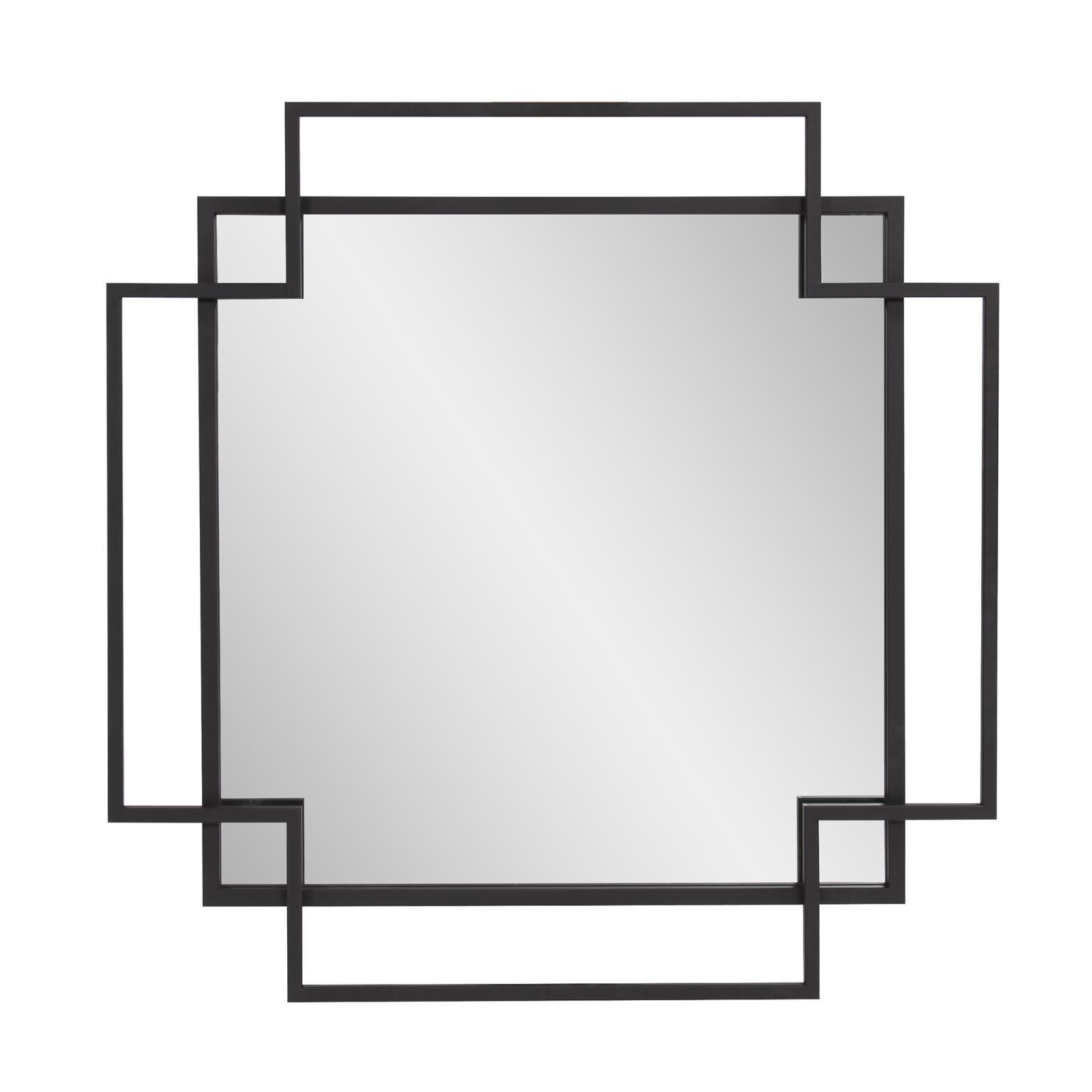 Square Geo Decorative Mirror by Howard Elliott Collection