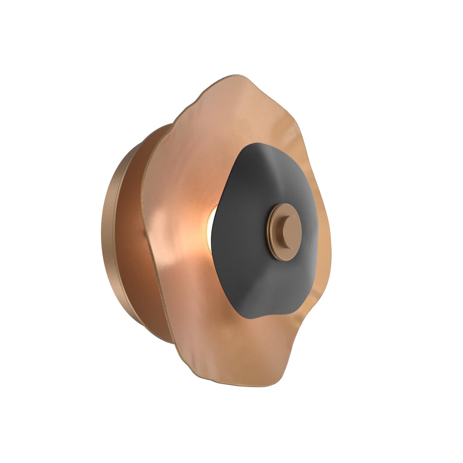 Shown in Novel Brass finish and Matte Black accent