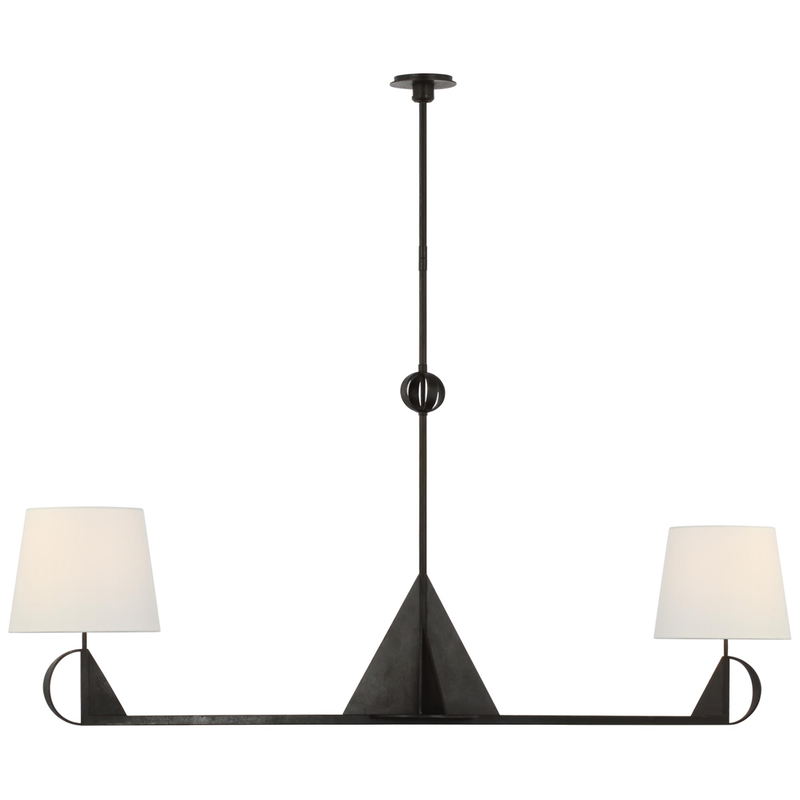 Thomas O'Brien Auxerre 11 Inch 2 Light LED Linear Suspension Light by Visual Comfort Signature Collection