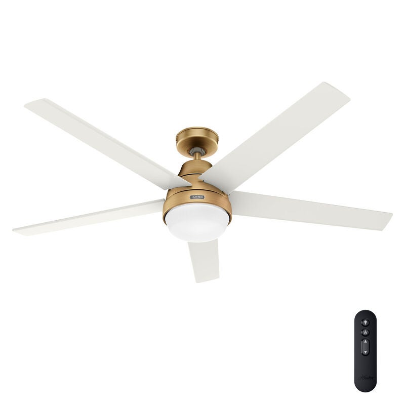 Aerodyne 60 Inch Ceiling Fan with Light Kit by Hunter Fan