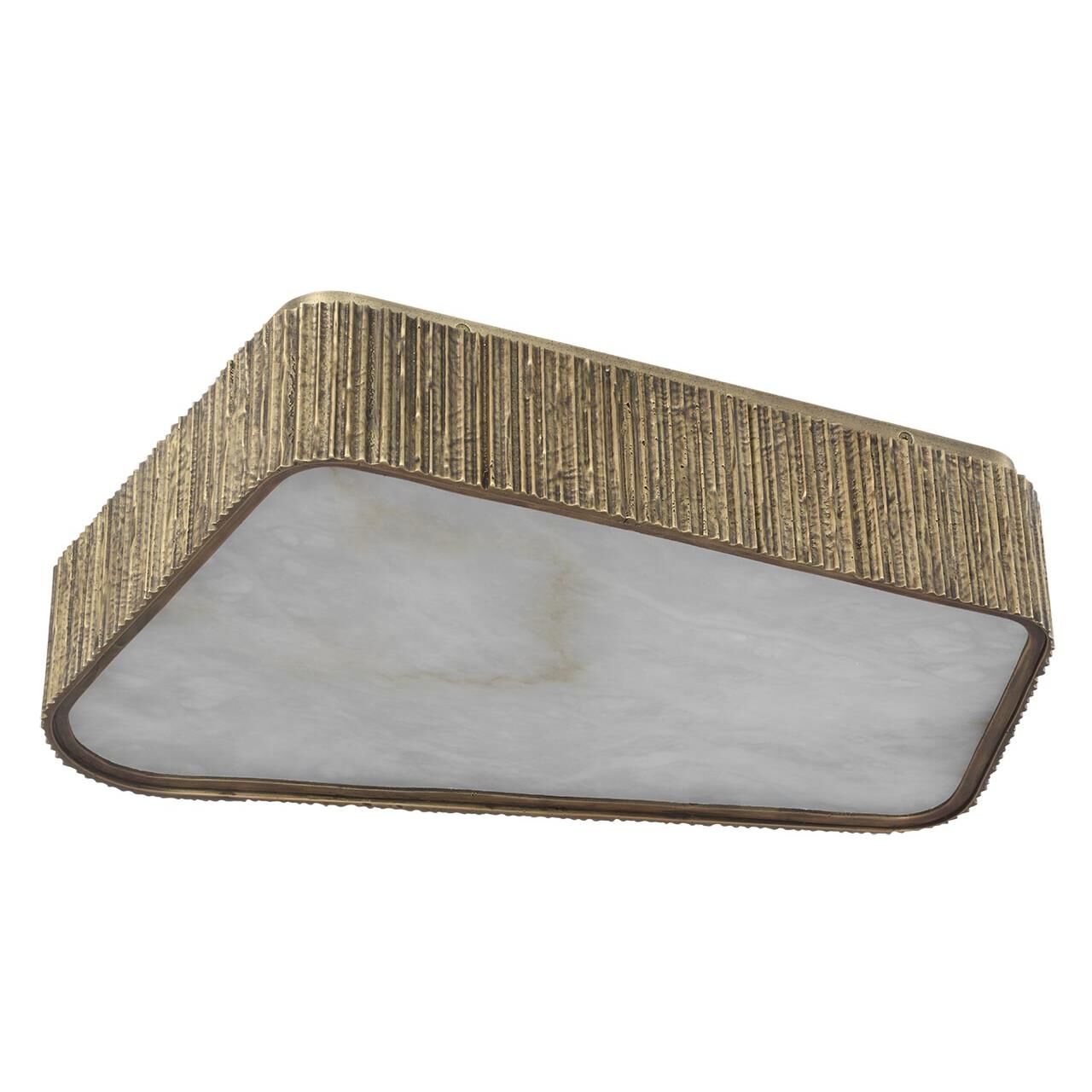 Shown in Ridged Tombac finish and Alabaster shade