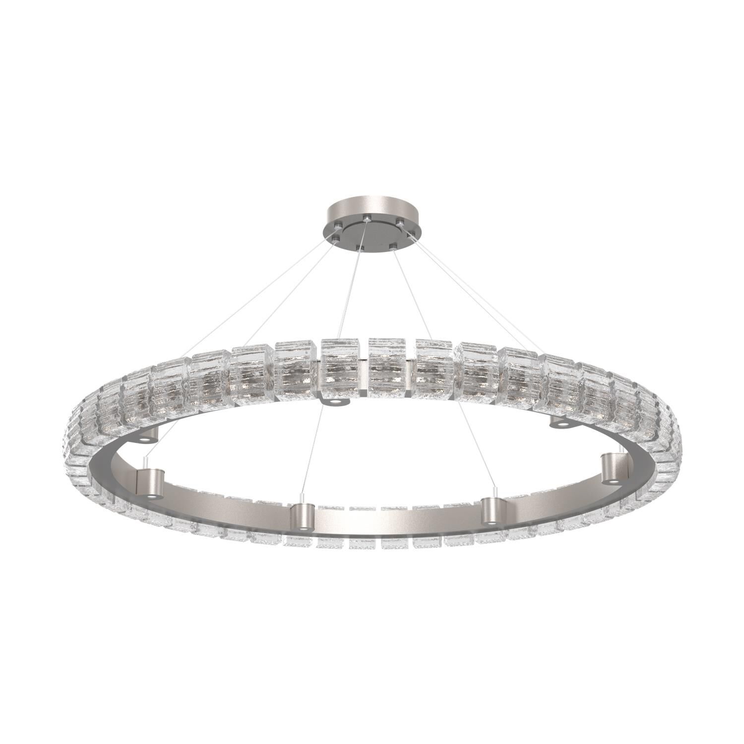 Shown in Beige Silver finish and Clear glass