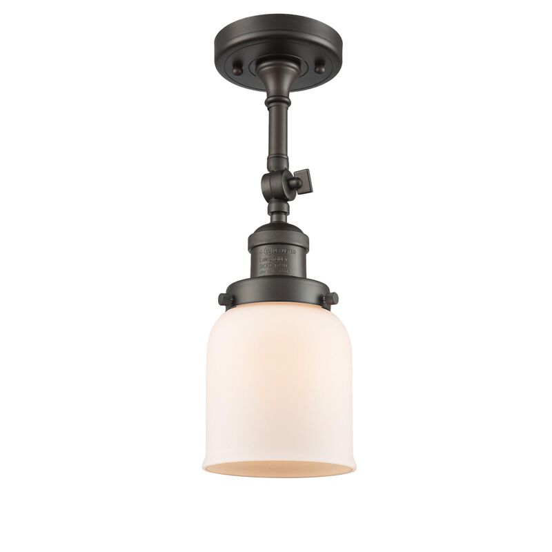 Bruno Marashlian Small Bell 5 Inch 1 Light Semi Flush Mount by Innovations Lighting