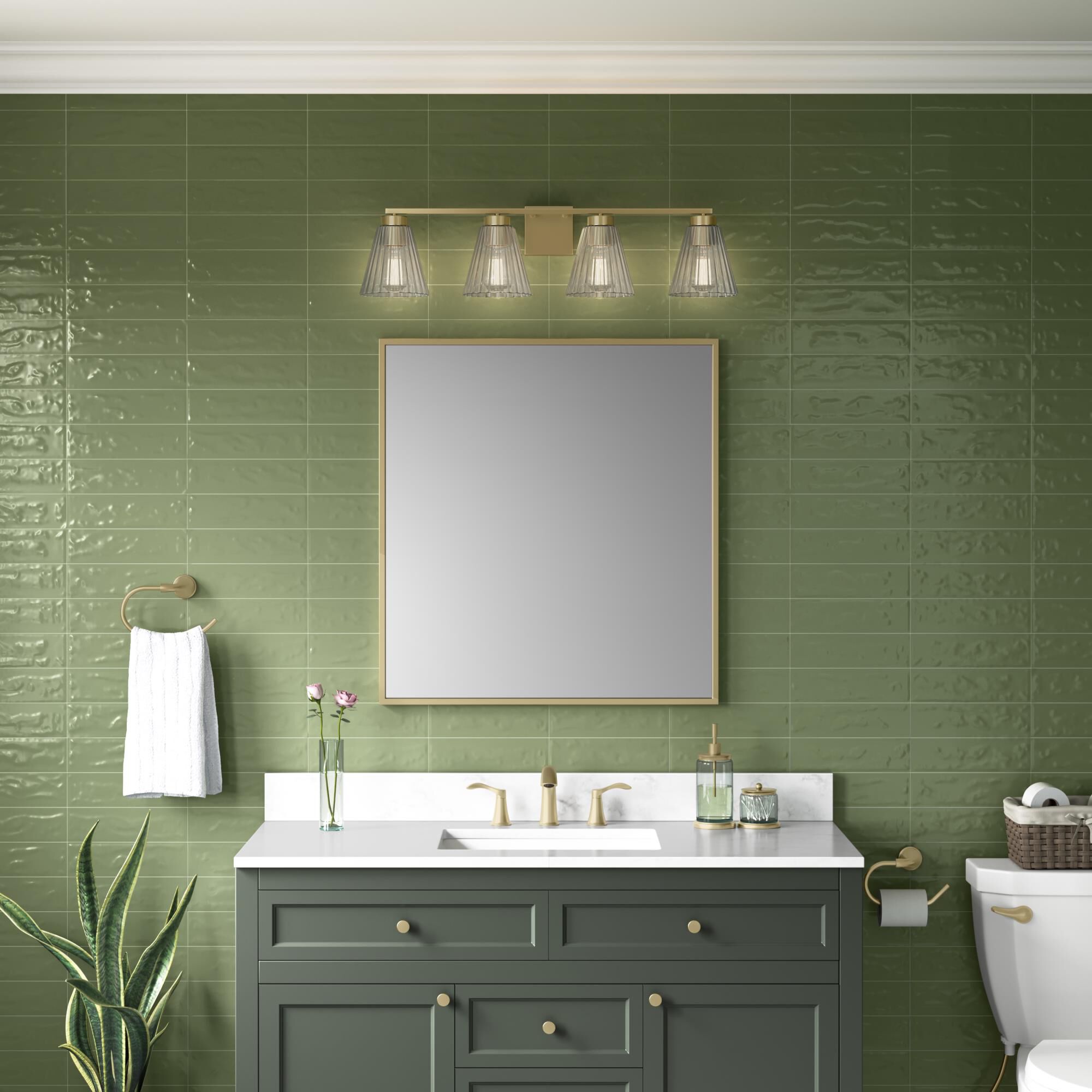 Riville 32 Inch Bath Vanity Light by Millennium Lighting