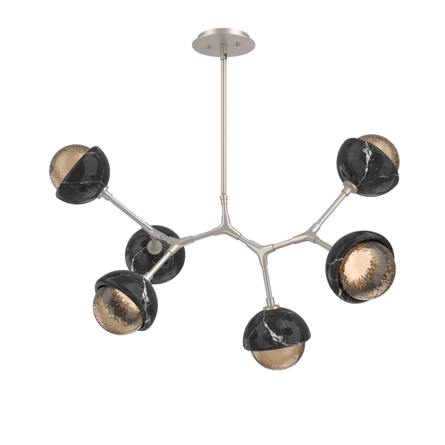 Levi Wilson Cabochon 31 Inch Linear Suspension Light by Hammerton Studio