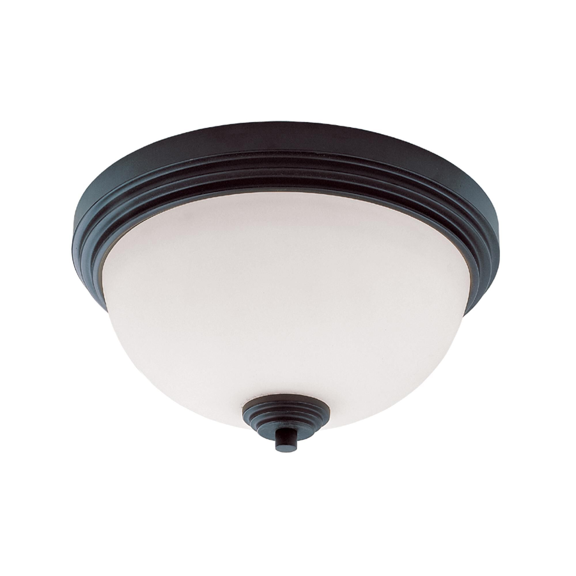 Shown in Bronze finish and Glass shade