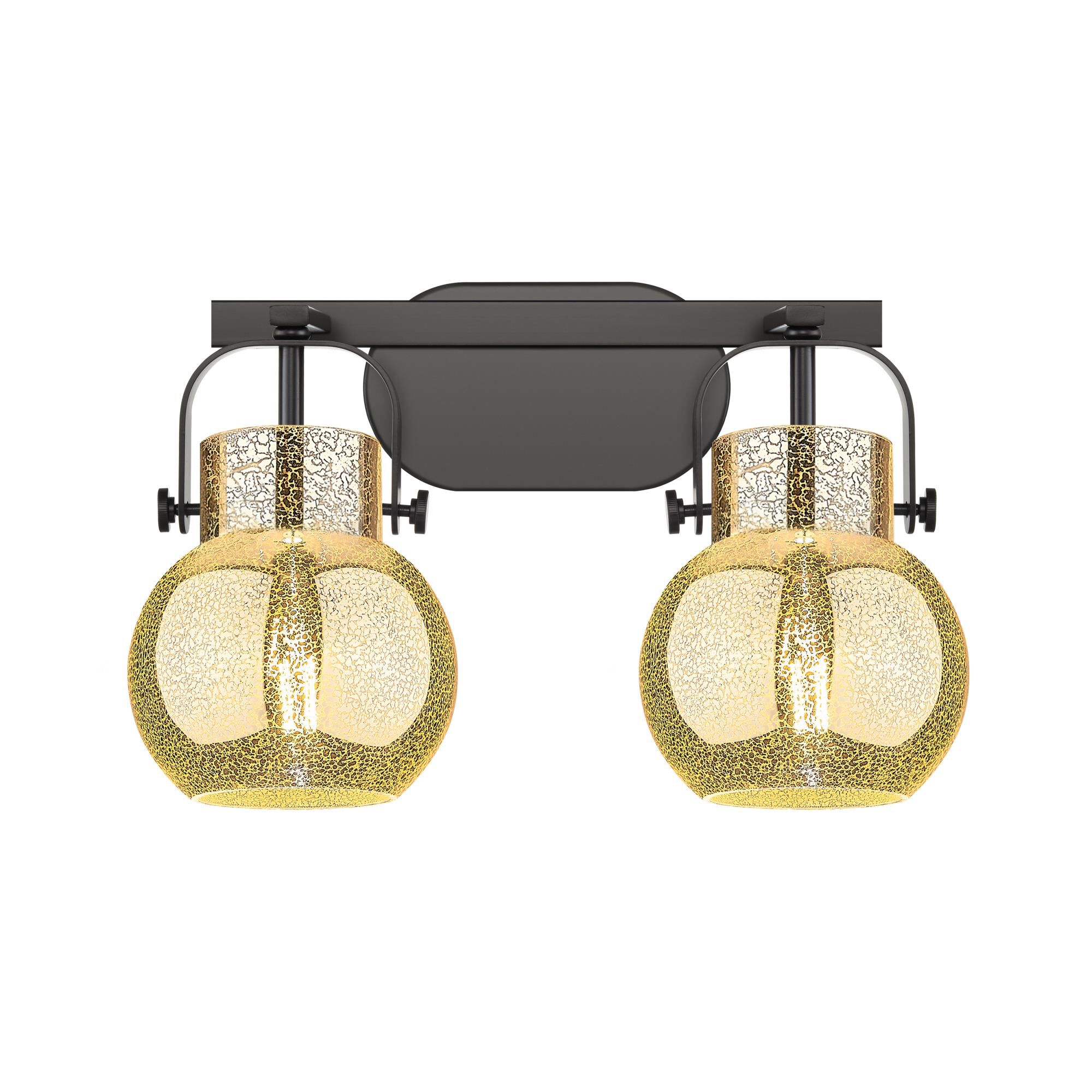 Shown in Matte Black finish and Mercury shade