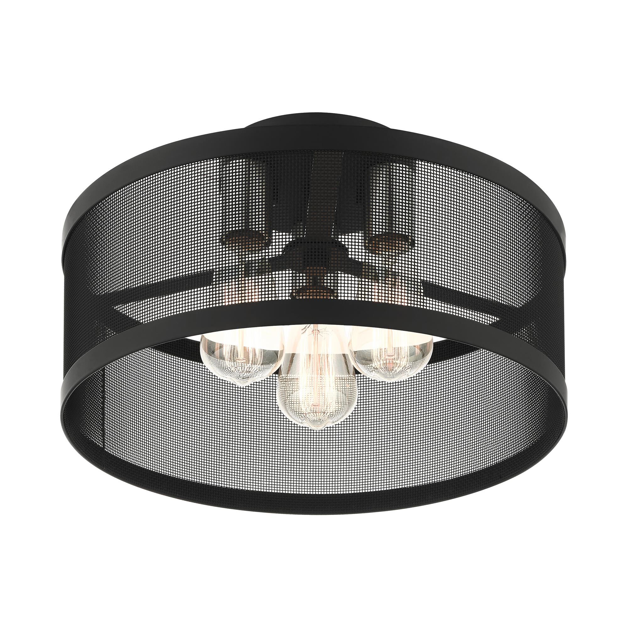 Industro 3 Light Semi Flush Mount by Livex Lighting
