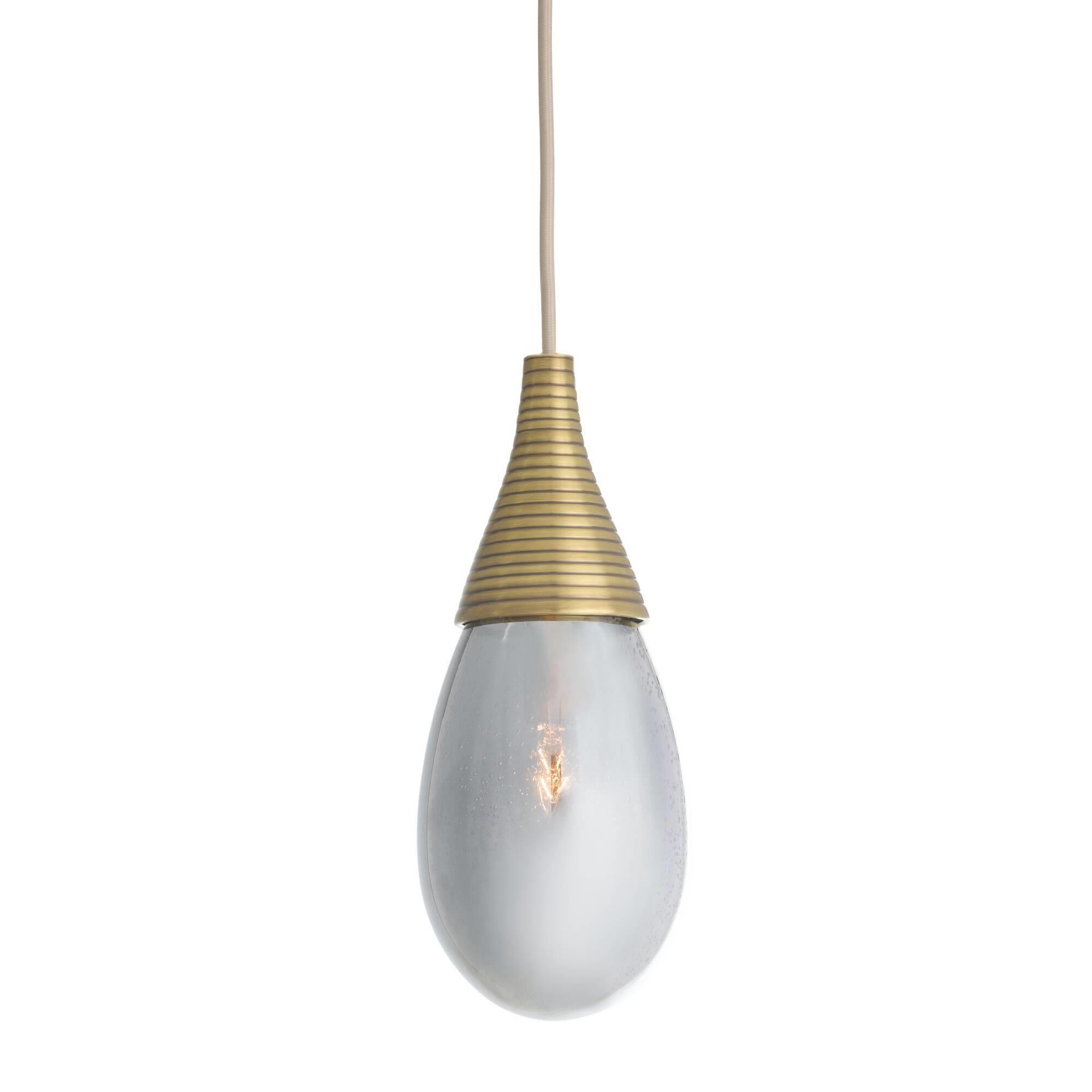 Shown in Smoke Luster and Antique Brass finish