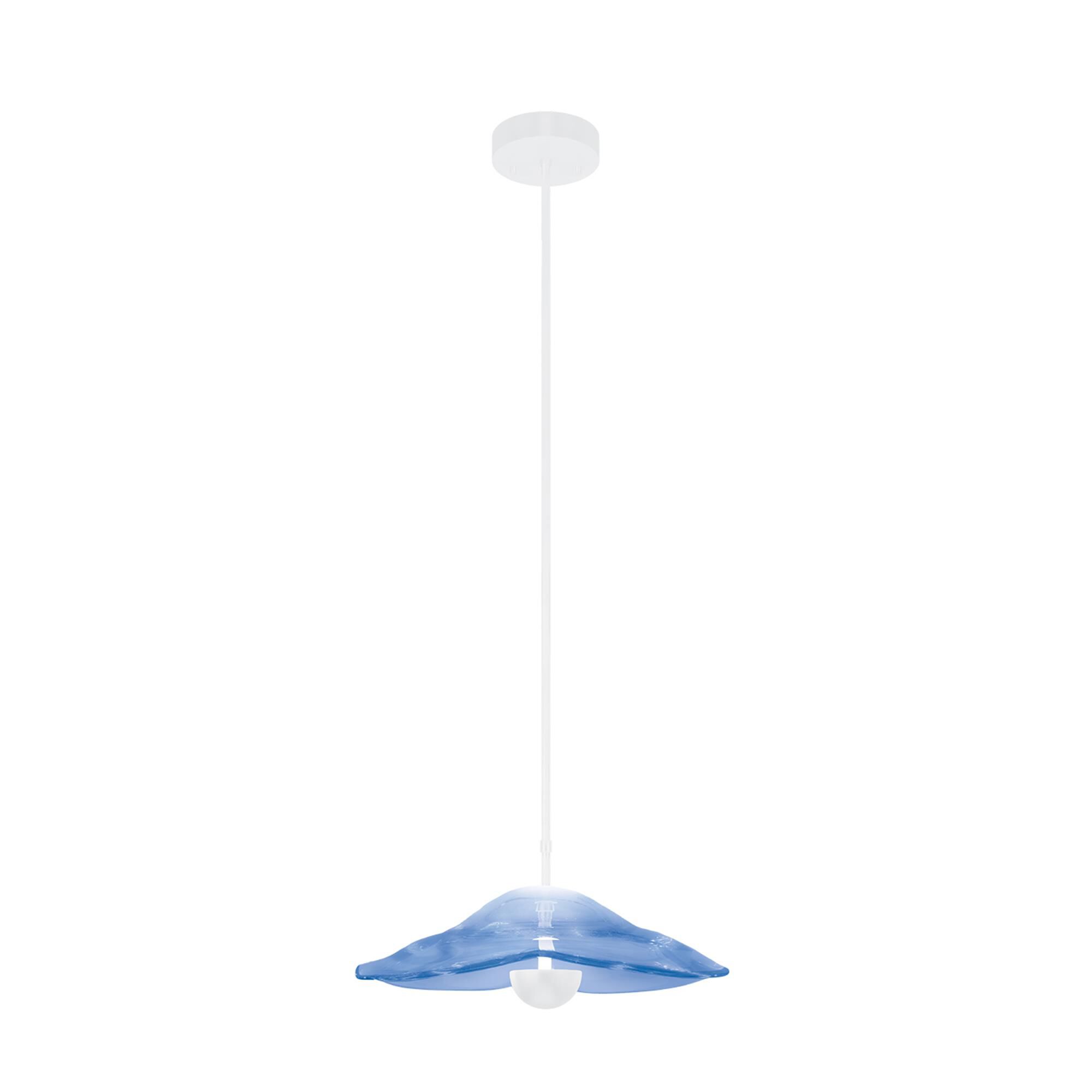 Shown in White finish and False crystal and True glass