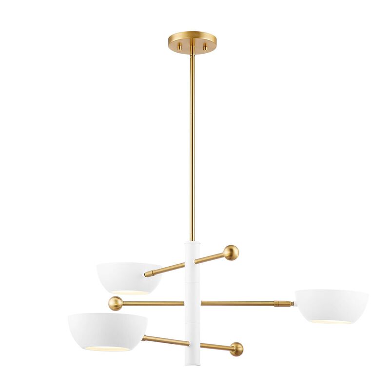 34 Inch Chandelier by Meridian Lighting