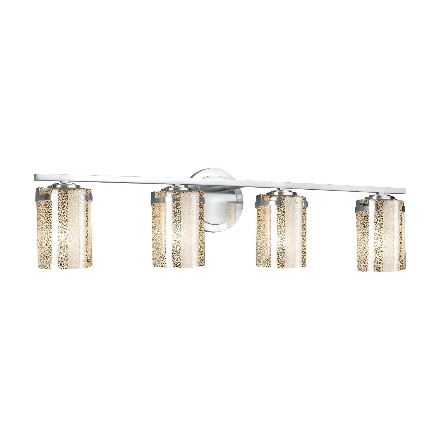 Fusion 31 Inch 4 Light Bath Vanity Light by Justice Design Group