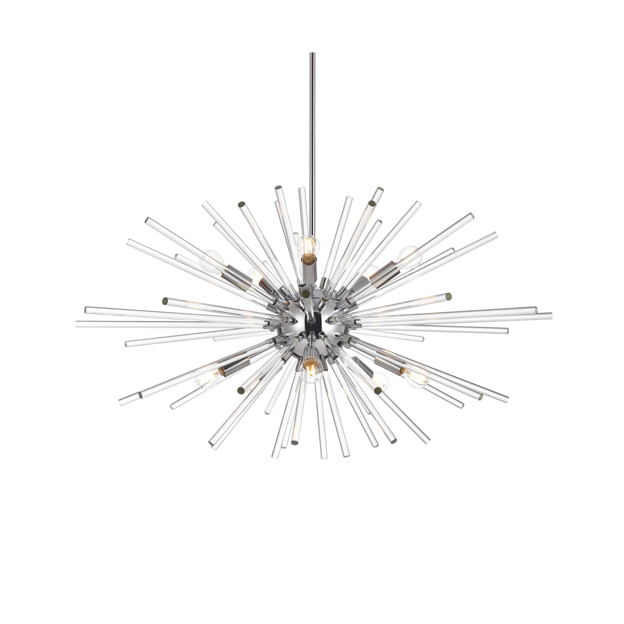 Sienna 32 Inch 10 Light Chandelier by Elegant Lighting