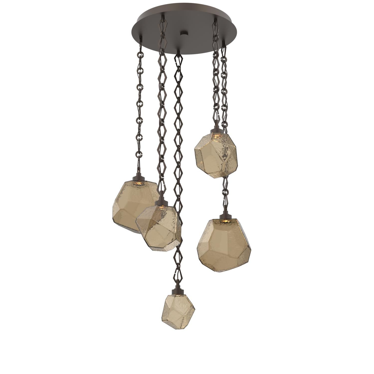 Levi Wilson Gem 23 Inch Multi Light Pendant by Hammerton Studio