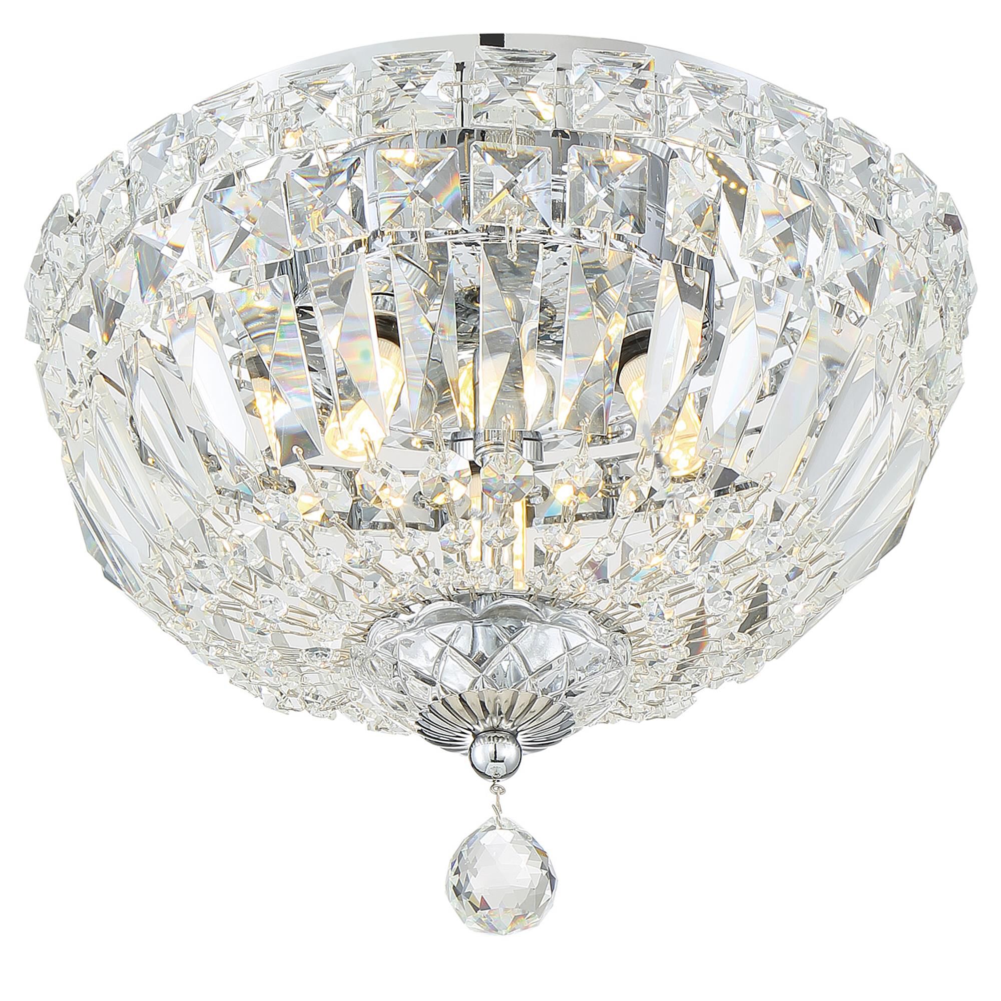Roslyn 10 Inch 3 Light Flush Mount,