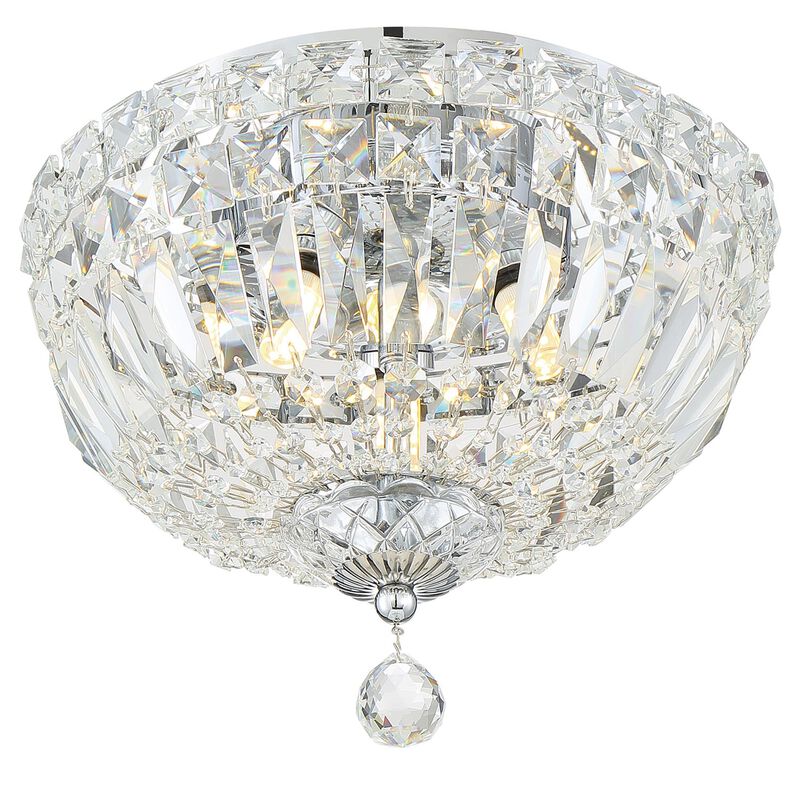 Roslyn 10 Inch 3 Light Flush Mount by Crystorama