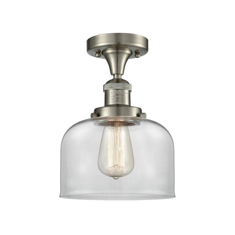 Bruno Marashlian Large Bell 8 Inch 1 Light Semi Flush Mount by Innovations Lighting