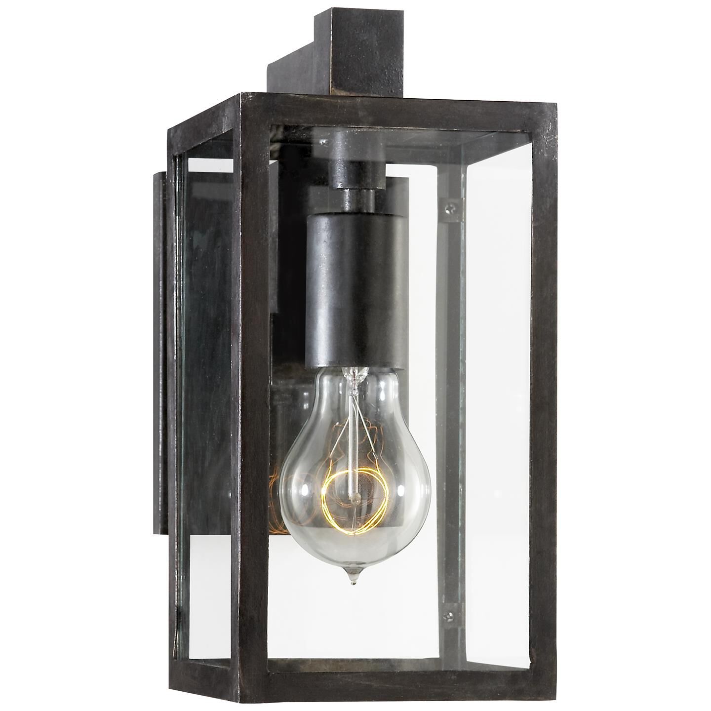 Visual Comfort Signature Collection Chapman & Myers Fresno Framed 10 Inch Tall Outdoor Wall Light
