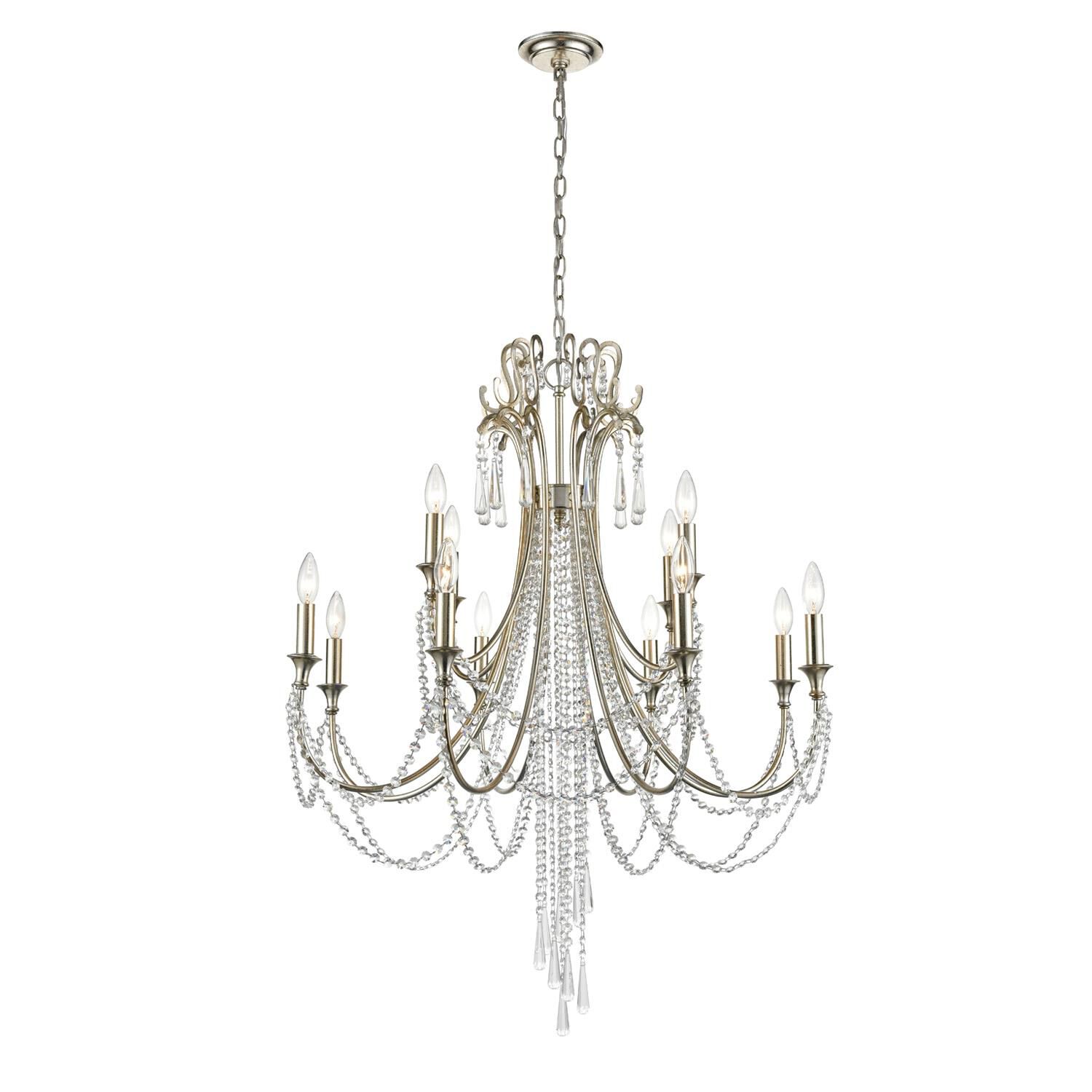 Arcadia 32 Inch 12 Light Chandelier by Crystorama