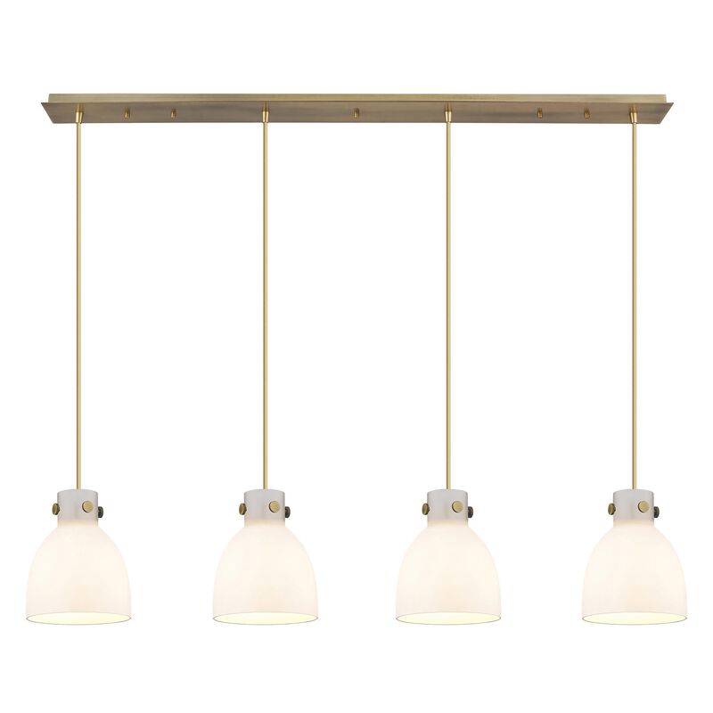Bruno Marashlian Newton Bell 51 Inch 4 Light Linear Suspension Light by Innovations Lighting