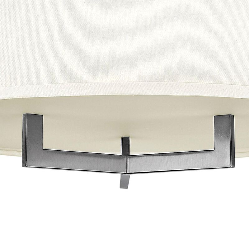 Hampton 20 Inch 3 Light Semi Flush Mount by Hinkley