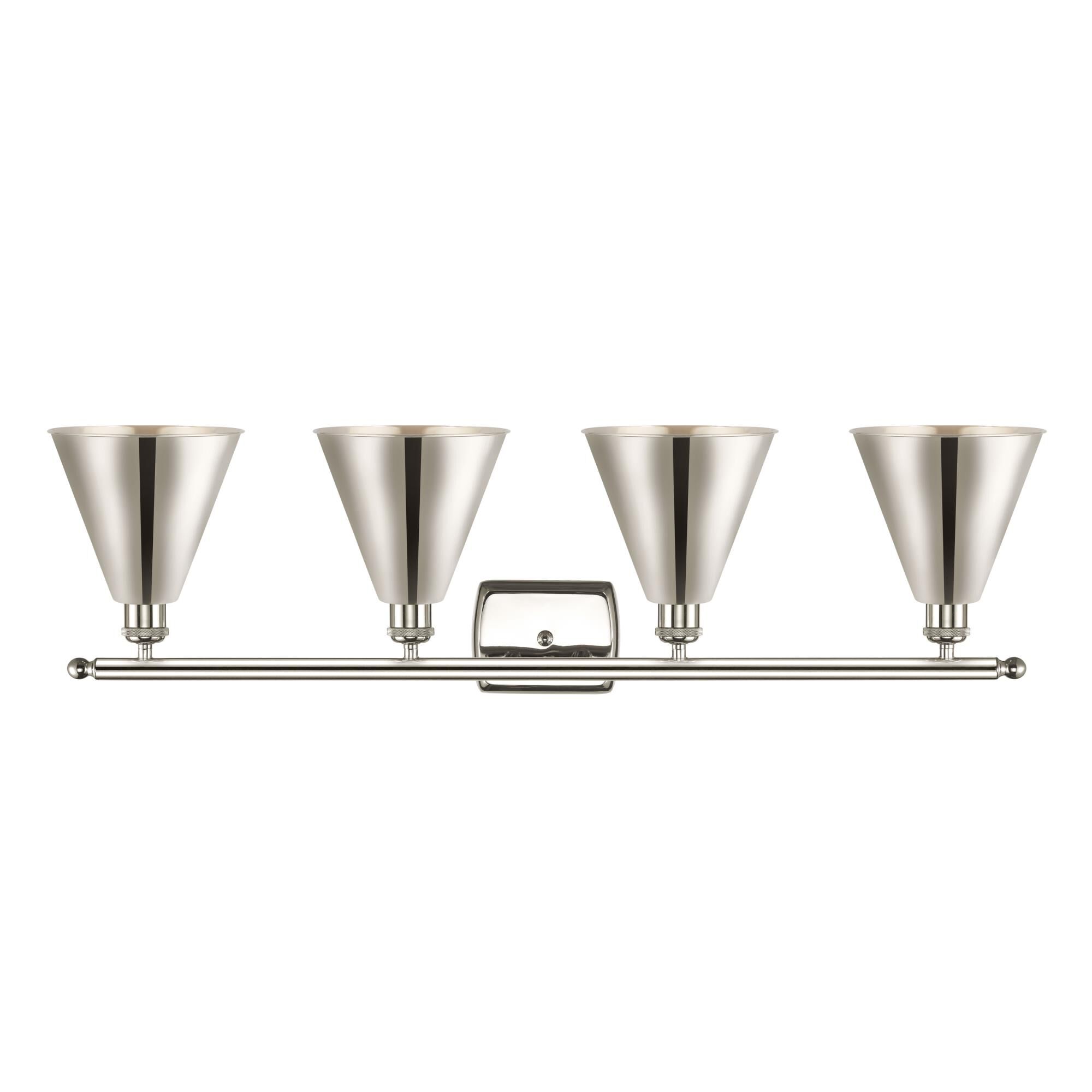 Bruno Marashlian Ballston Cone 38 Inch 4 Light Bath Vanity Light by Innovations Lighting