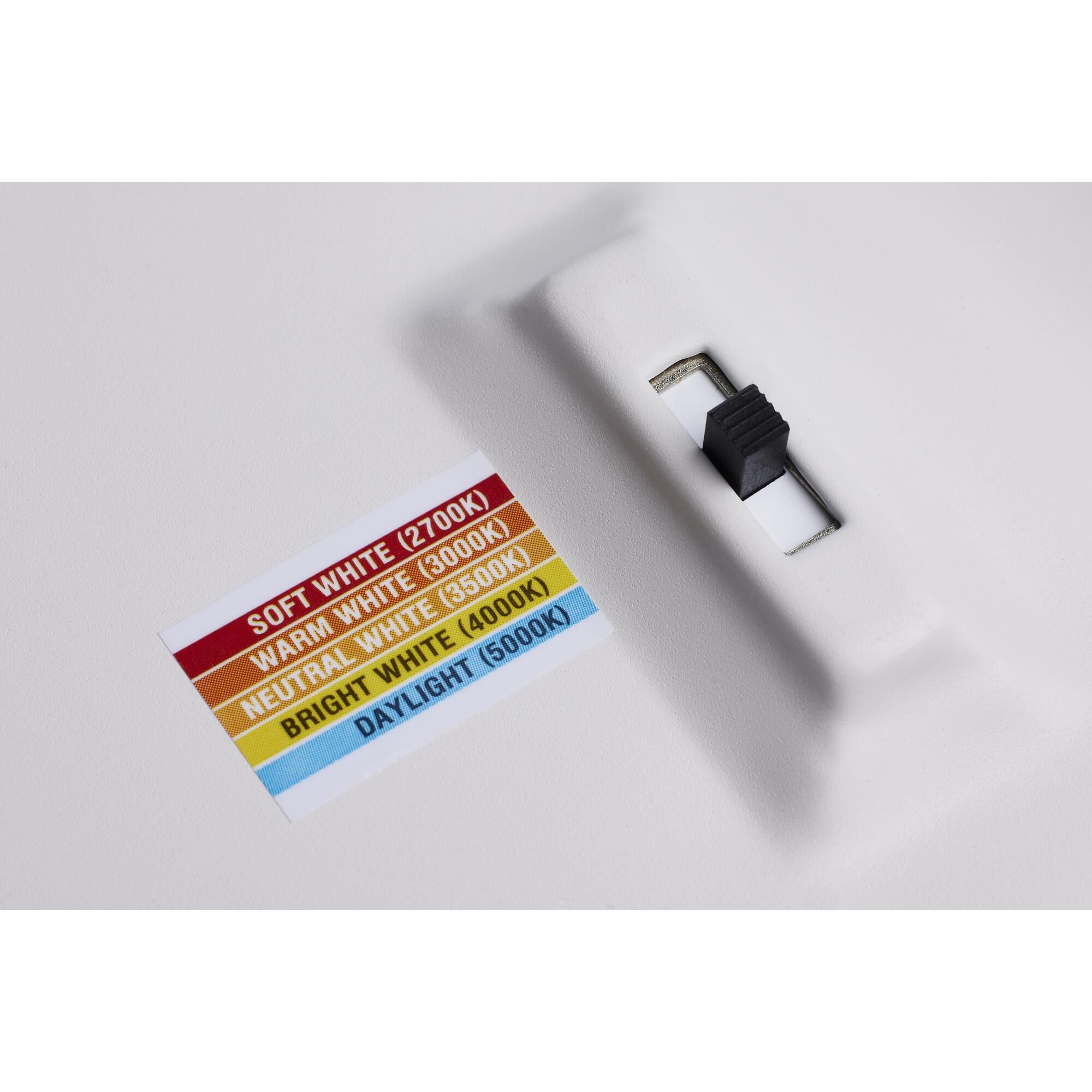 Shown in White finish