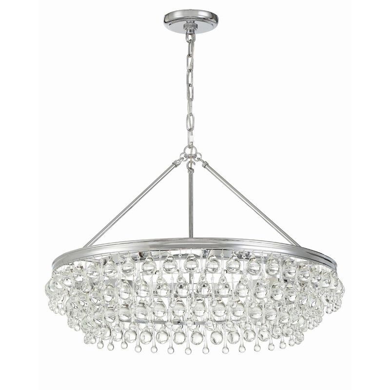 Calypso 30 Inch 6 Light Chandelier by Crystorama