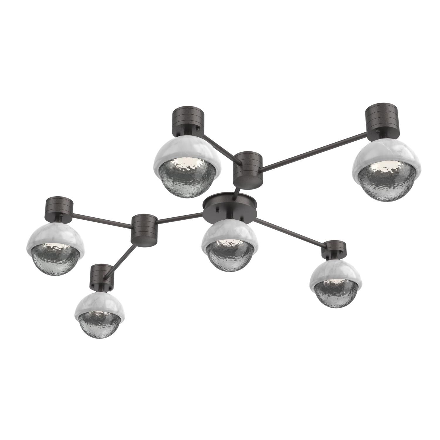 Levi Wilson Cabochon 41 Inch Flush Mount by Hammerton Studio