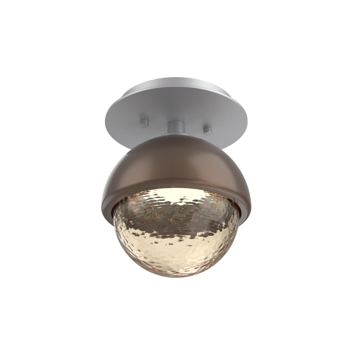 Shown in Classic Silver finish and Amber glass and Burnished Bronze accent