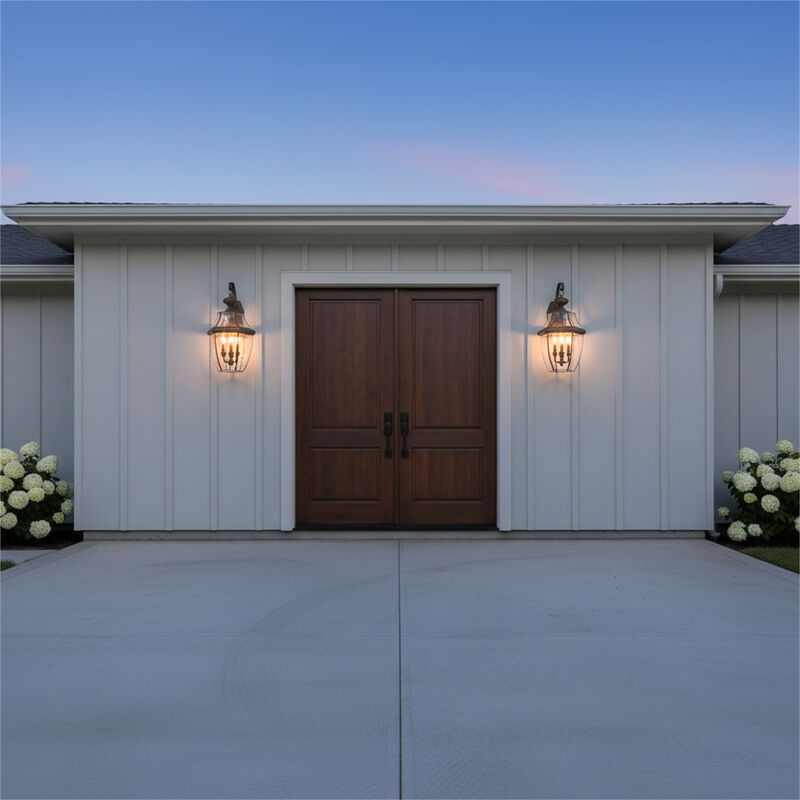 Lancaster 23 Inch Tall 3 Light Outdoor Wall Light by Generation Lighting