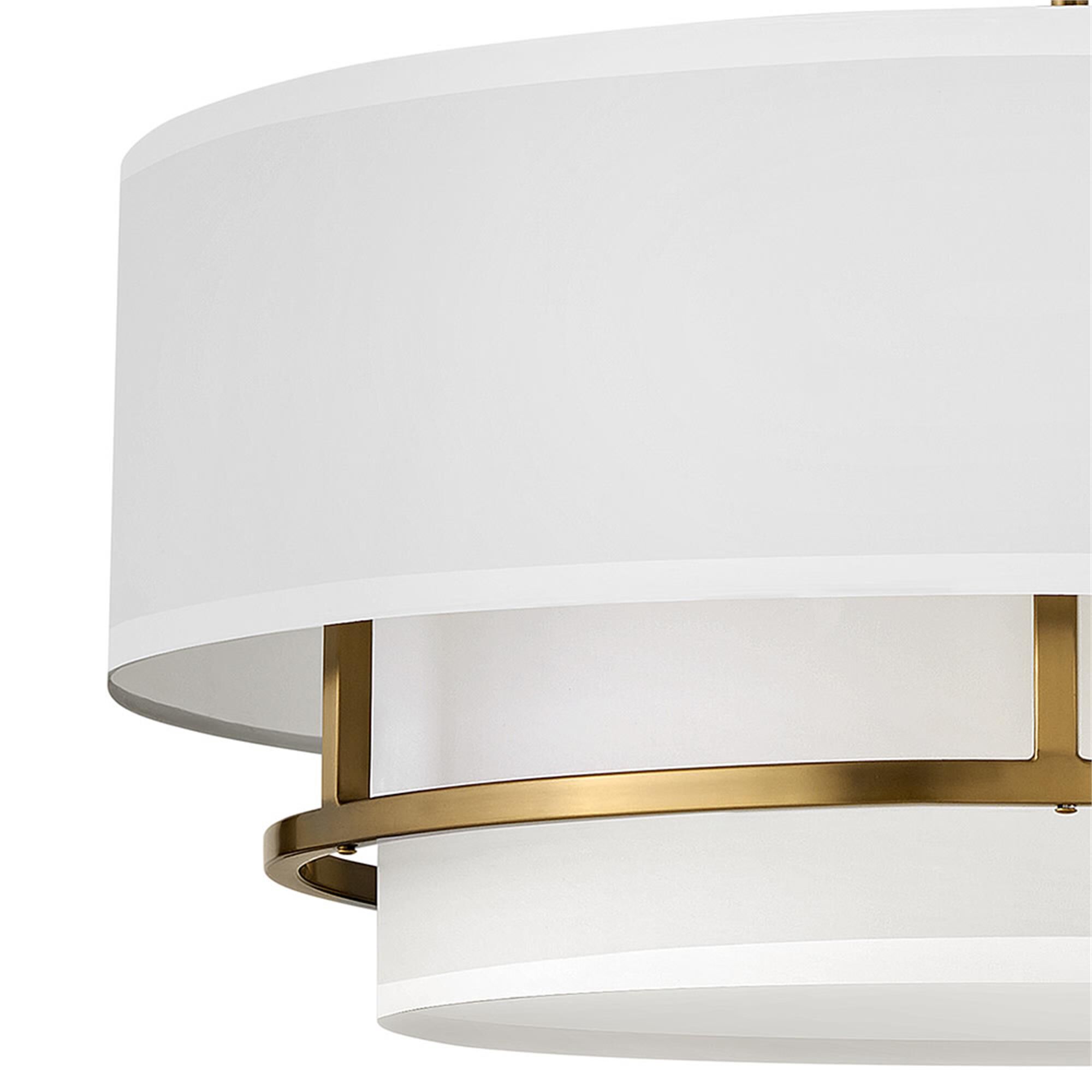 Graham 23 Inch 4 Light Semi Flush Mount,