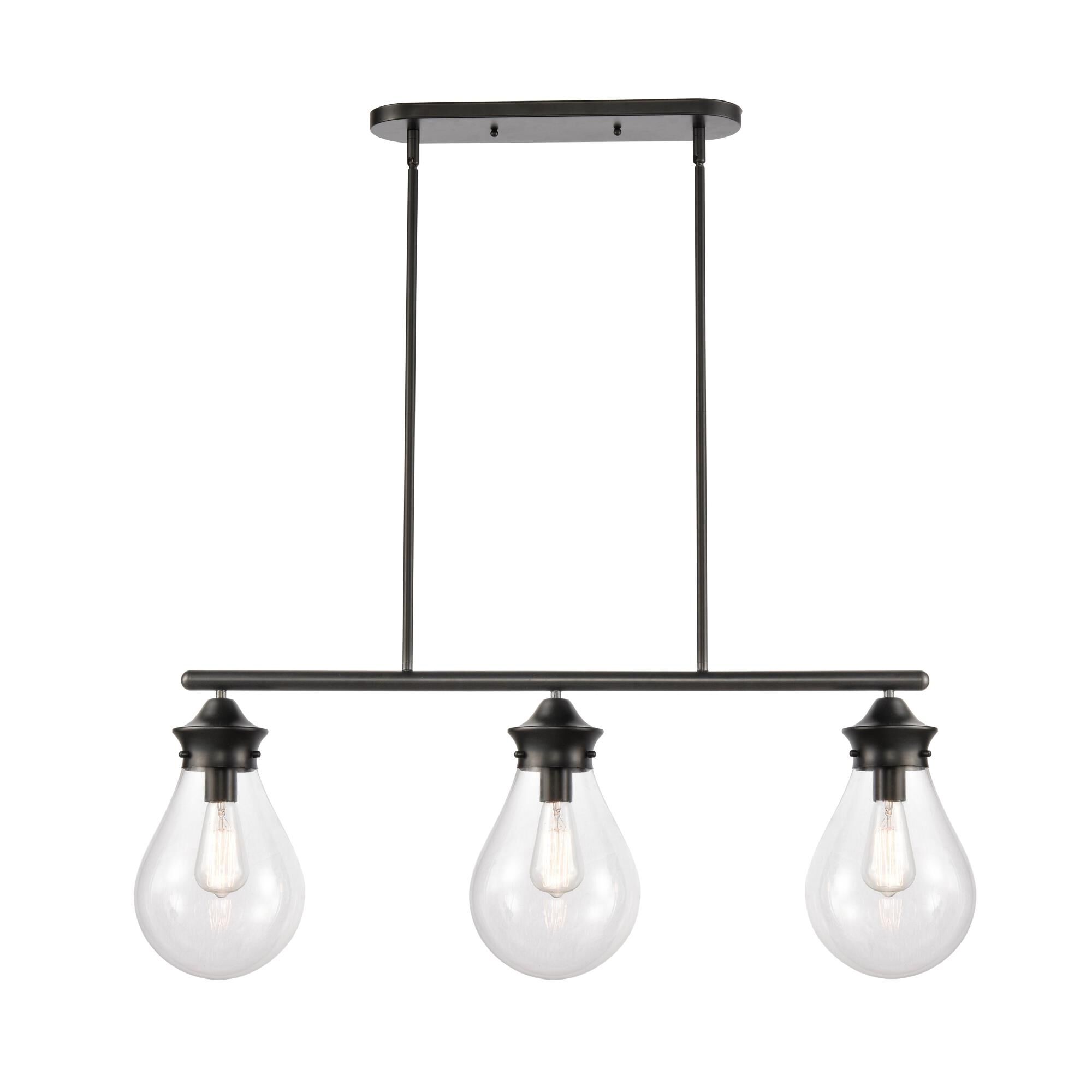 Bruno Marashlian Genesis 39 Inch 3 Light Linear Suspension Light by Innovations Lighting