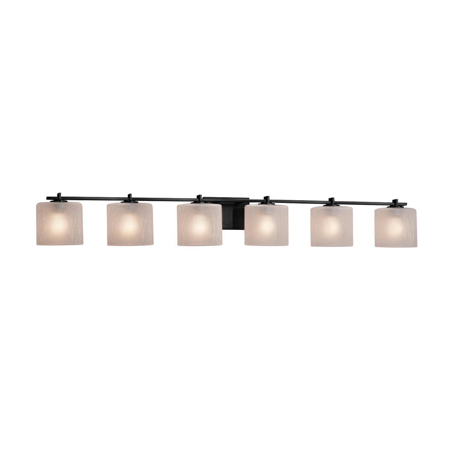 Fusion 56 Inch 6 Light Bath Vanity Light by Justice Design Group